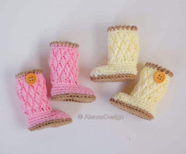 13 and 14.5 Doll Crochet Patterns 4 PC Set - Alena's Design