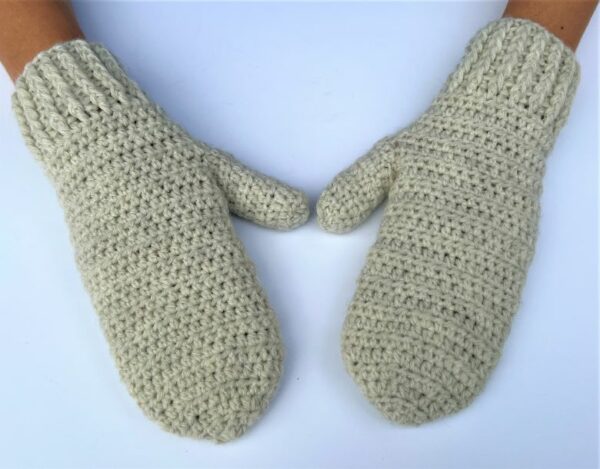 Anna Adult Mittens Crochet Pattern 265 - Alena's Design